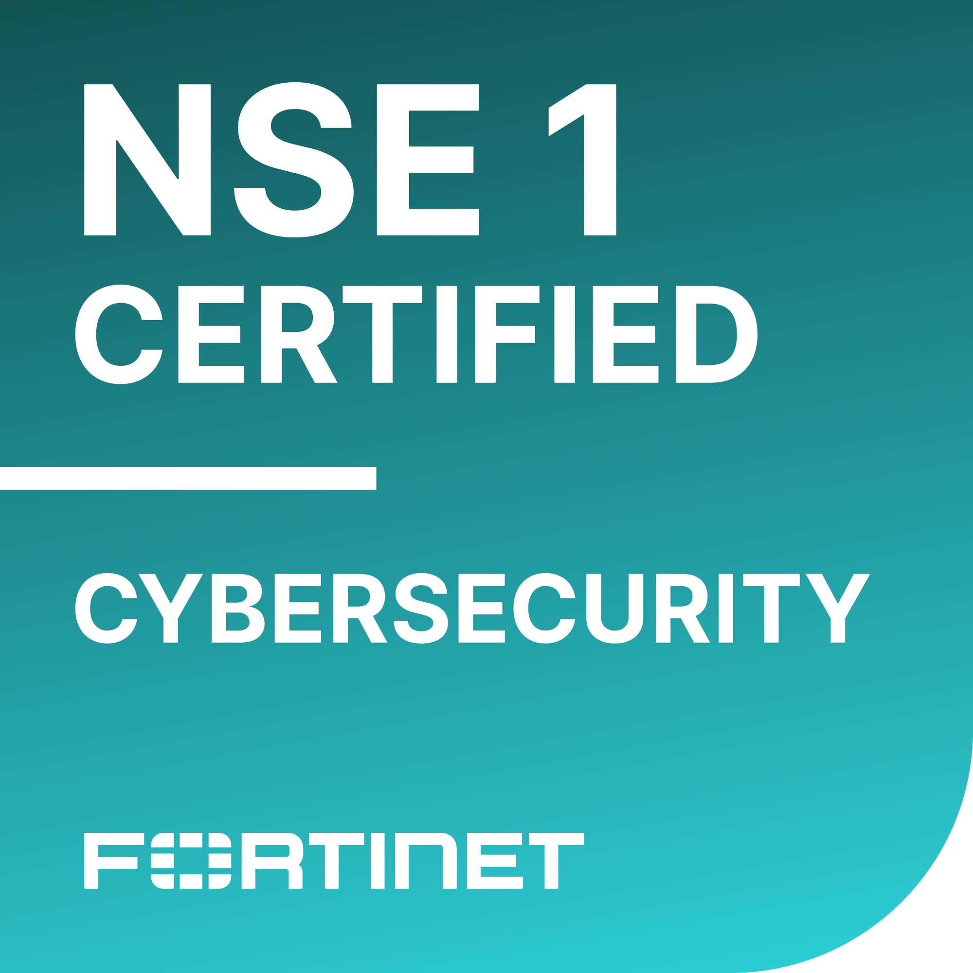 Fortinet NSE 1 Certified in Cybersecurity