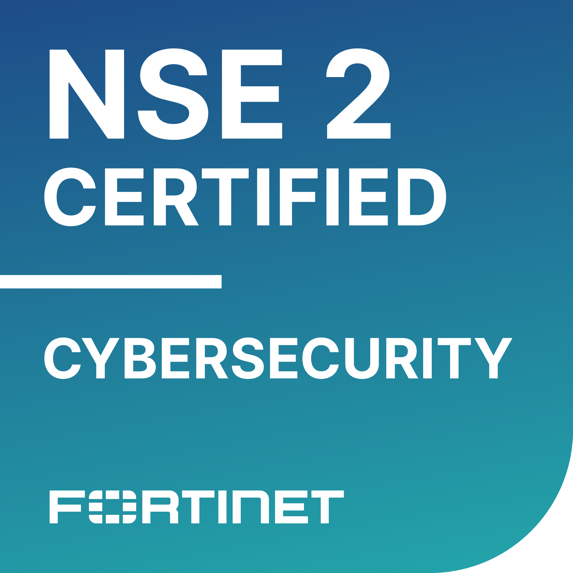 Fortinet NSE 2 Certified in Cybersecurity