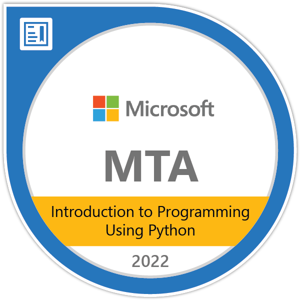 MTA: Introduction to Programming Using Python - Certified 2022