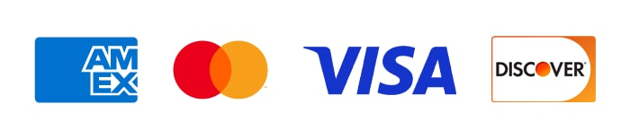 Accepted payment cards